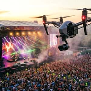 drone ile konser Çekimi