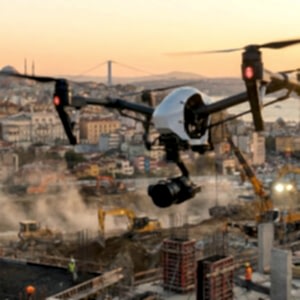 Drone ile şantiye çekimi
