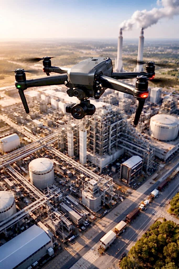 Fabrika Drone Çekimi